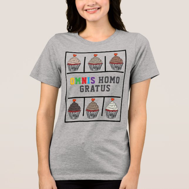 How Sweet Grid, in Latin, Tri-Blend Shirt (Front)