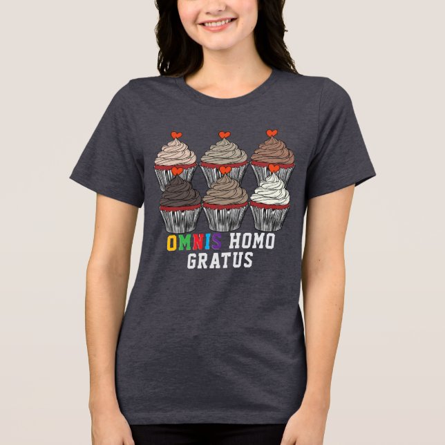 How Sweet, in Latin, Tri-Blend Shirt (Front)
