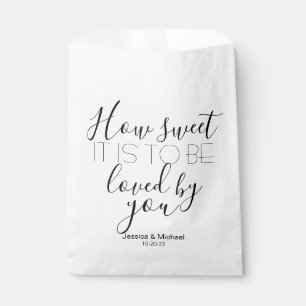 How sweet it is custom wedding candy buffet favour bags