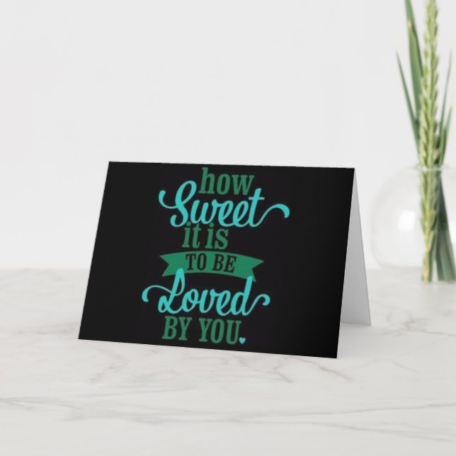 HOW SWEET IT IS TO *BE LOVED BY YOU* CHRISTMAS HOLIDAY CARD (Front)