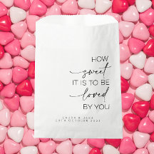 How Sweet It Is To Be Loved By You Favor Bags