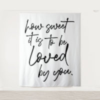How Sweet It Is Wedding Personalised Backdrop