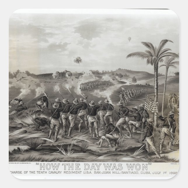 How the Day was Won Charge of the Tenth Square Sticker (Front)