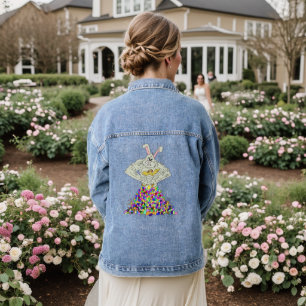 How the Easter Bunny gets his eggs Denim Jacket