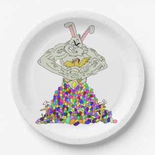 How the Easter Bunny gets his eggs Paper Plate
