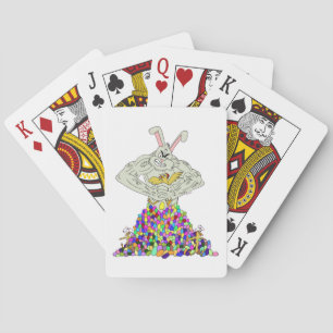 How the Easter Bunny gets his eggs Playing Cards
