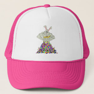 How the Easter Bunny gets his eggs Trucker Hat