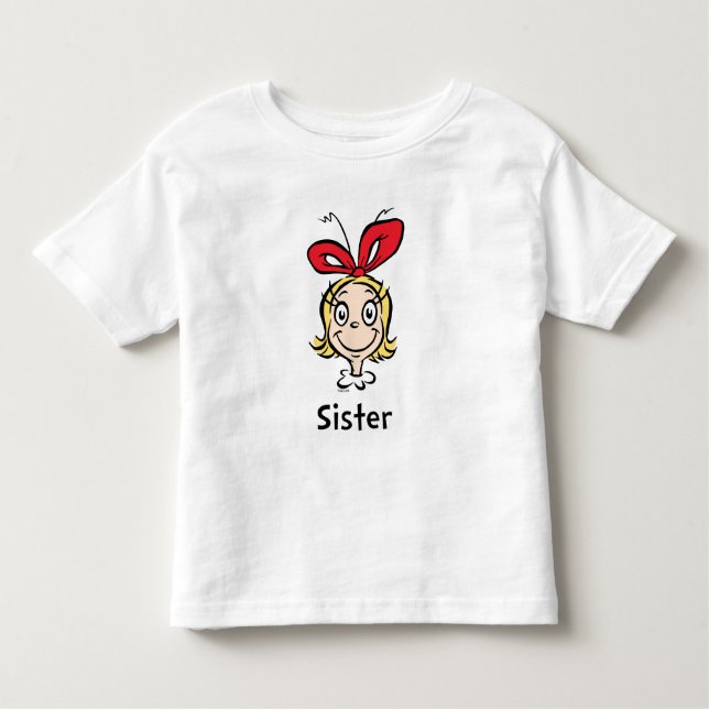 How the Grinch Stole Christmas | Grinch Sister Toddler T-Shirt (Front)