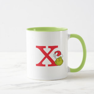 How the Grinch Stole Christmas Monogram X Mug