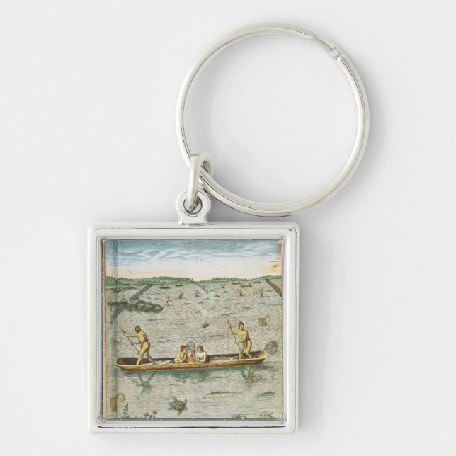 How the Indians Catch their Fish Key Ring (Front)