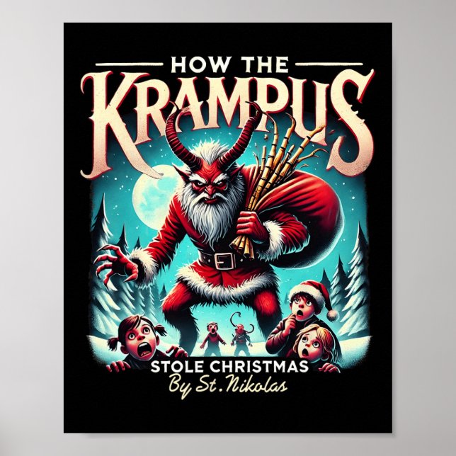 How The Krampus Stole Christmas Krampus Is Coming  Poster (Front)