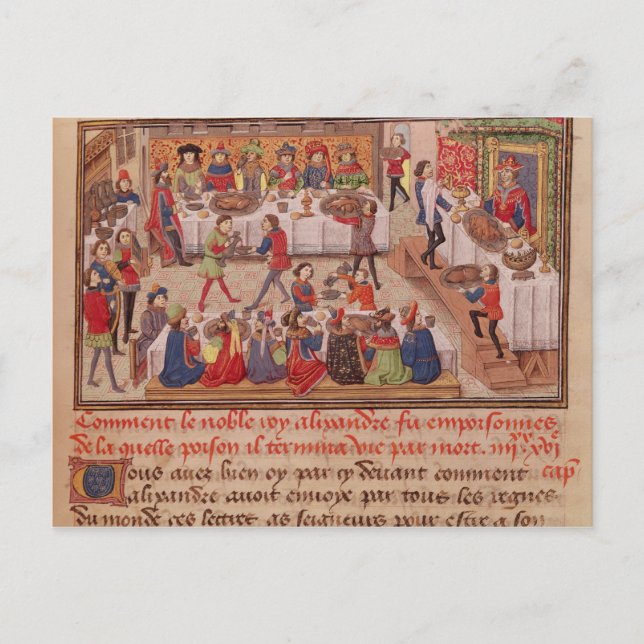 How the Noble King Alexander was Poisoned Postcard (Front)