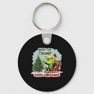 How The Trump Saved Christmas Funny Trump Christma Key Ring