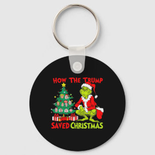 How The Trump Saved Christmas Funny Trump Christma Key Ring