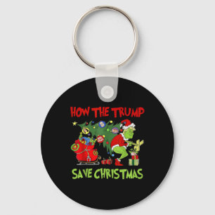 How The Trump Saved Christmas Funny Trump Christma Key Ring