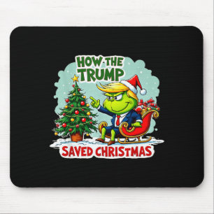 How The Trump Saved Christmas Funny Trump Christma Mouse Pad
