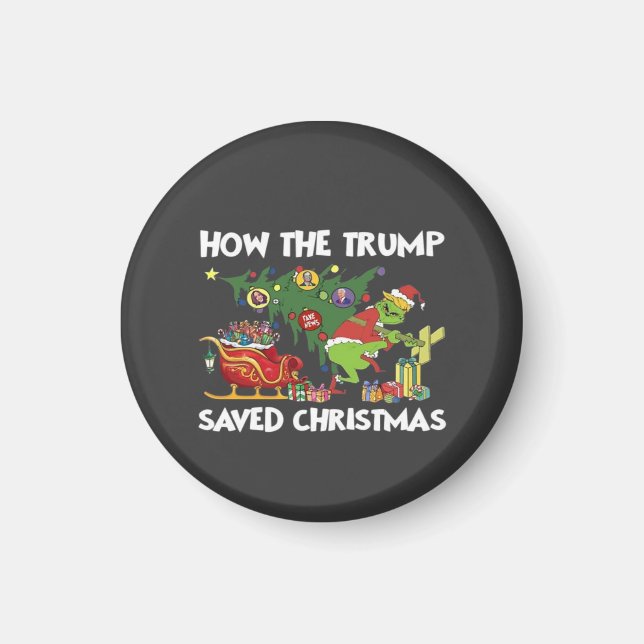 How The Trump Saved Christmas Magnet (Front)