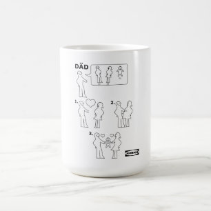 How to Assemble a Dad Instruction Sheet Parody Coffee Mug