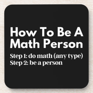 How To Be A Math Person Coaster