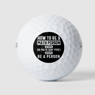 How To Be A Math Person Golf Balls
