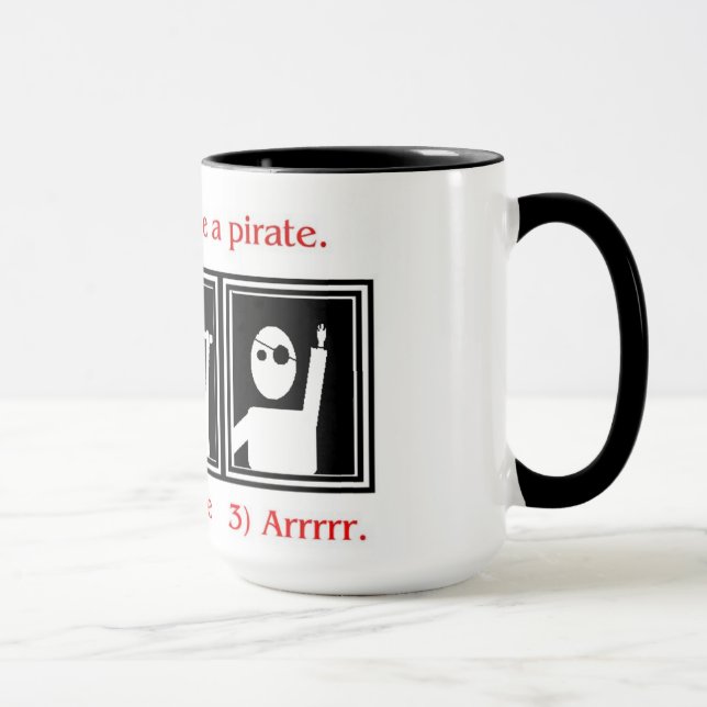 How to be a pirate mug (Right)