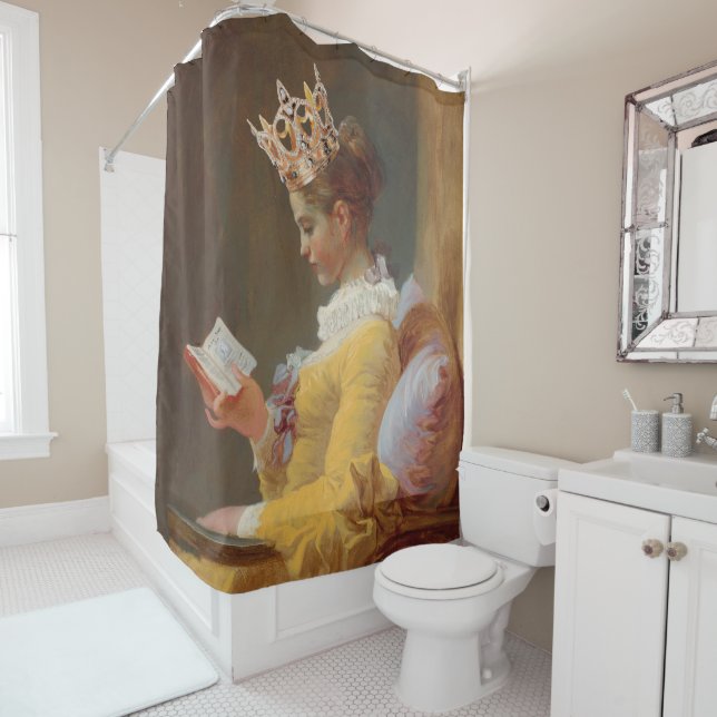 How to be a Queen Shower Curtain (In Situ)