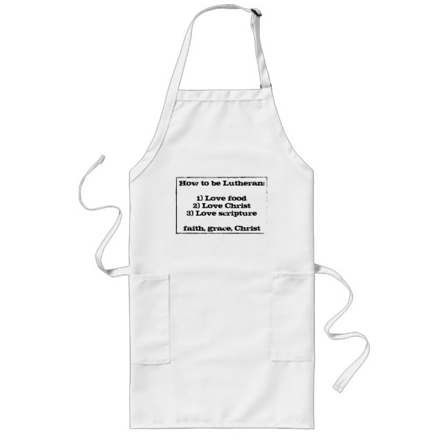 How to be Lutheran Apron (Front)