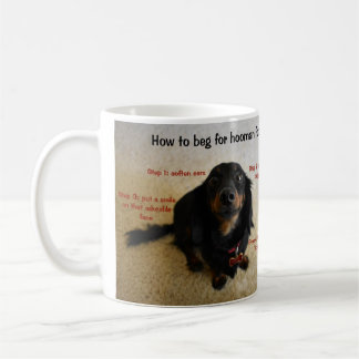 How to beg Funny Dog Coffee Mug