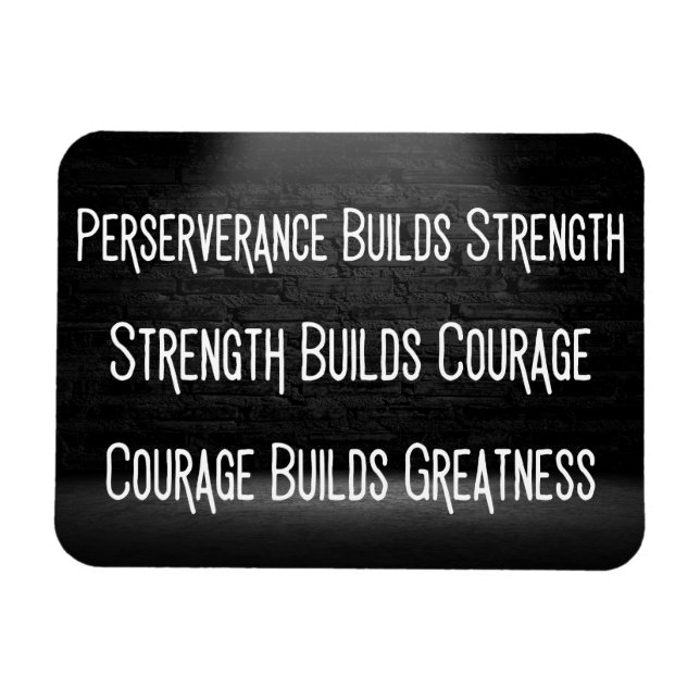 How to Build Greatness - Motivational Magnet (Horizontal)