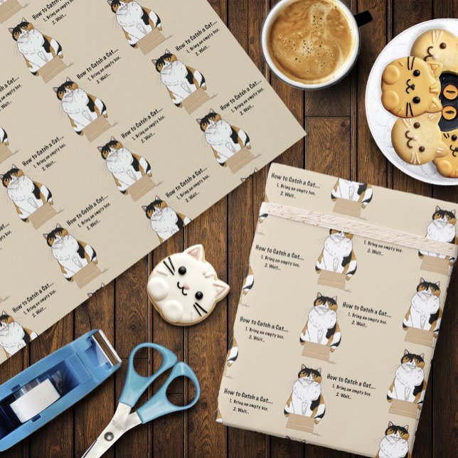 How to Catch a Cat Wrapping Paper (Creator Uploaded)