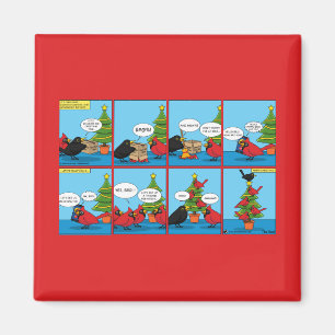 How to Decorate a Christmas Tree Comic Magnet