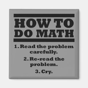 How To Do Math Funny Fridge Magnet Refirgerator