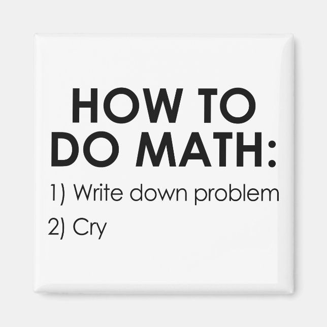 How to Do Math Magnet (Front)