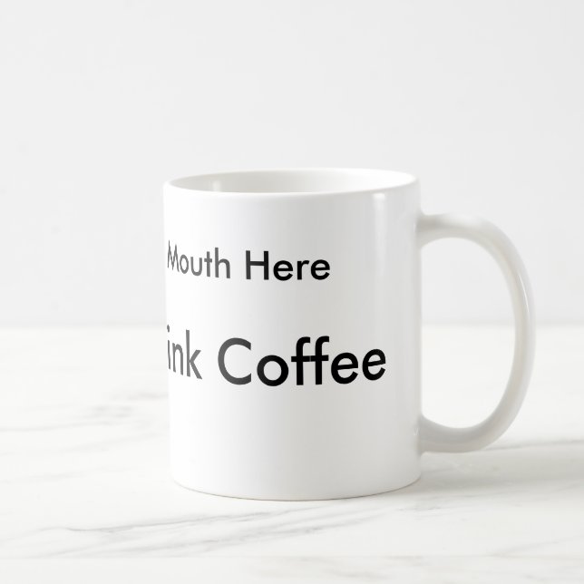 How to drink coffee for left handed people coffee mug (Right)