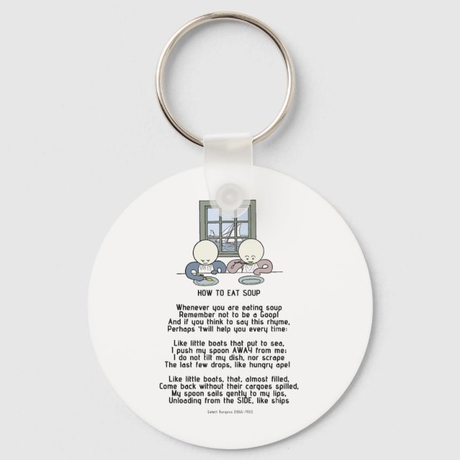 How to Eat Soup - The Goops Key Ring (Front)