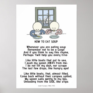 How to Eat Soup - The Goops Poster