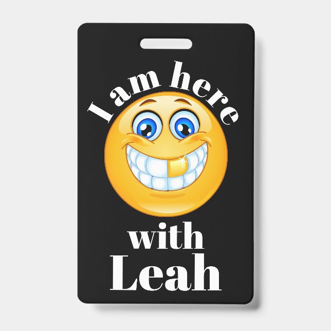 How to Embarrass Your Child Lanyard Badge ID Badge (Front)