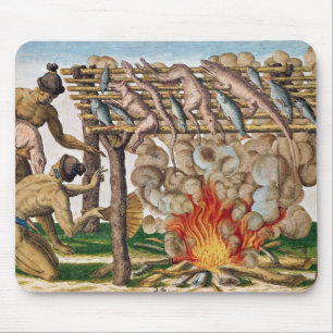 How to grill animals, from 'Brevis Narratio' Mouse Pad