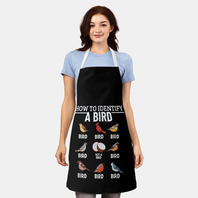 How To Identify A Bird Funny Bird Watching Apron (Worn)