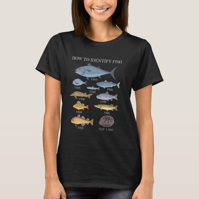 How to Identify Fish Mens Tshirts Graphic Funny Fi (Front)