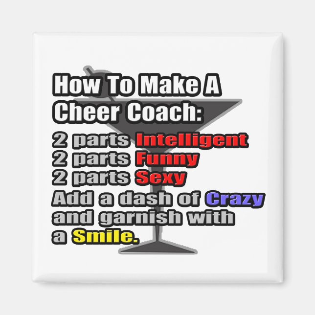 How To Make a Cheer Coach Magnet (Front)