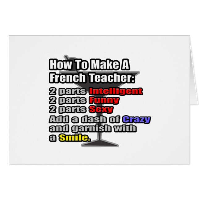 How To Make a French Teacher (Front Horizontal)