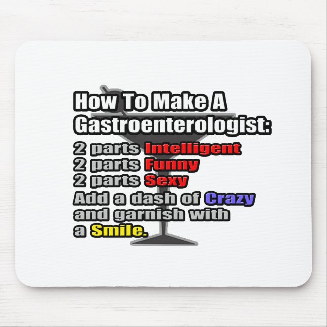 How To Make a Gastroenterologist Mouse Pad (Front)