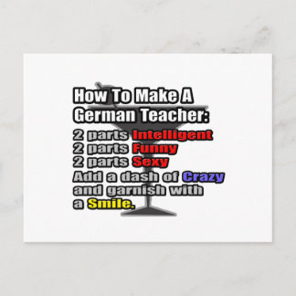How To Make a German Teacher Postcard