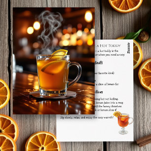 How to Make a Hot Toddy Recipe Card