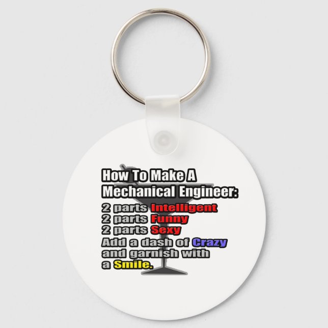 How To Make a Mechanical Engineer Key Ring (Front)
