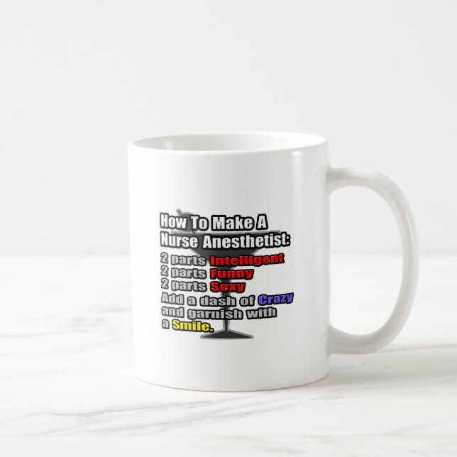 How To Make a Nurse Anaesthetist Coffee Mug (Right)