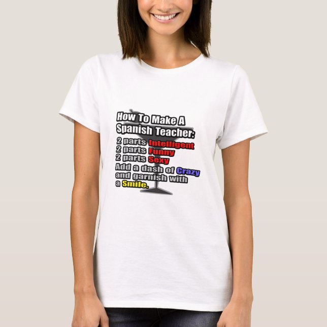 How To Make a Spanish Teacher T-Shirt (Front)
