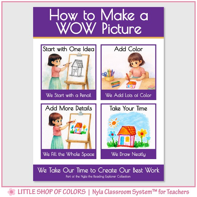 How to Make a WOW Picture Anchor Chart for Kids (Creator Uploaded)