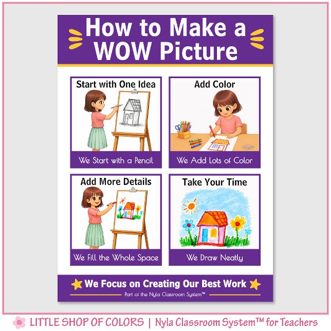 How to Make a WOW Picture Classroom Anchor Chart (Creator Uploaded)